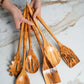 Set Of 6 Spoon Luxury Olive Wood