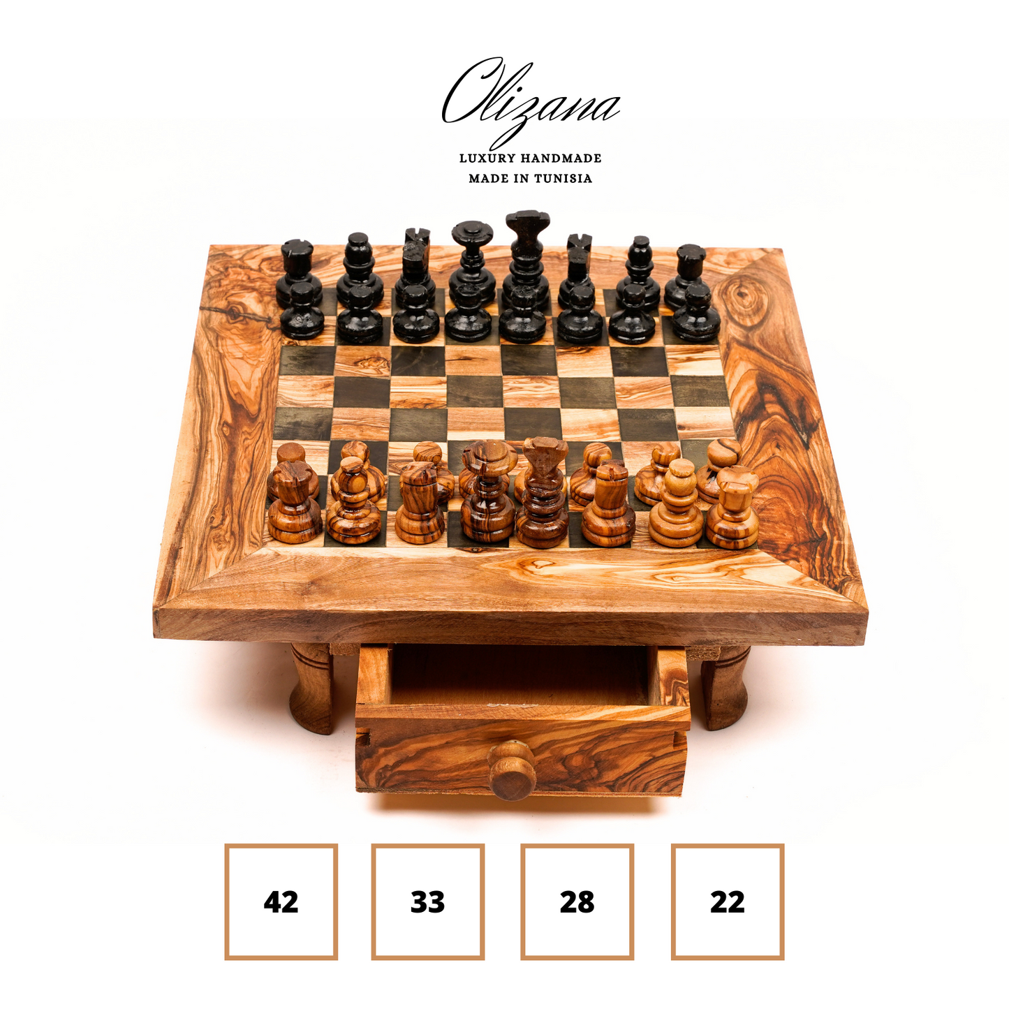 Sample Wooden Chess with storage