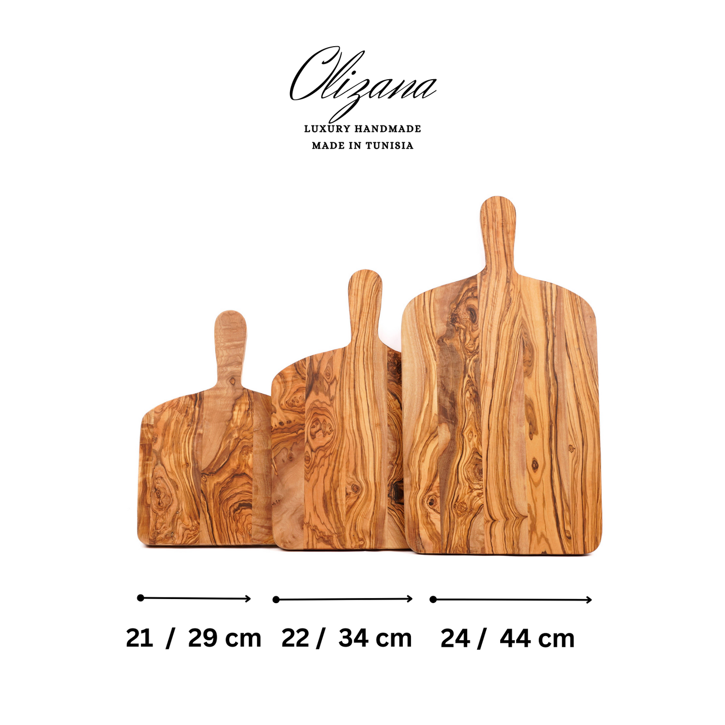 Olive Wood Cutting Boards with Handles