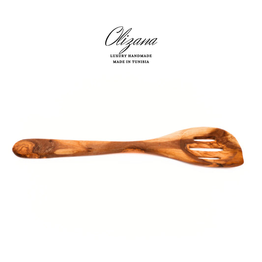 Slotted spoon olive wood model 2