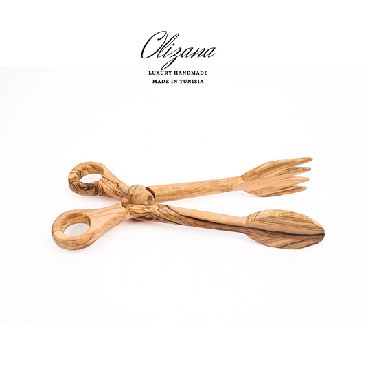 Handcrafted Olive Wood Carving Scissors