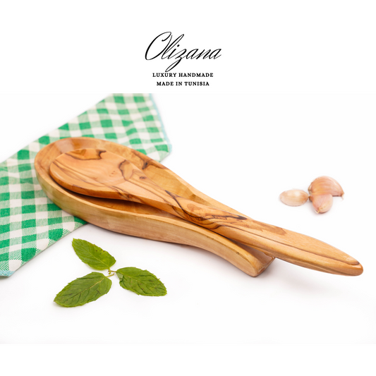 Spoon with Support Olive Wood Handmade