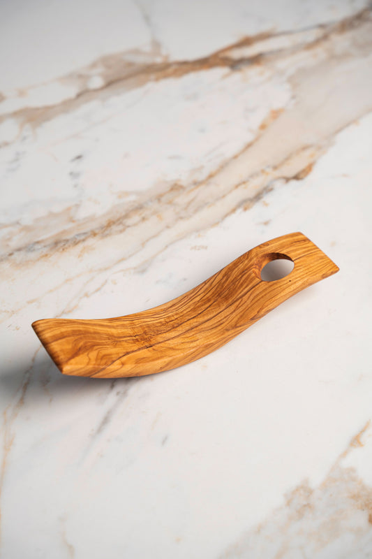 Handcrafted Olive Wood Wine Bottle Holder