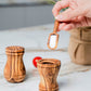 Handcrafted Olive Wood Salt Cellar