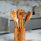 Set Of 6 Spoon Luxury Olive Wood