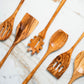 Set Of 6 Spoon Luxury Olive Wood